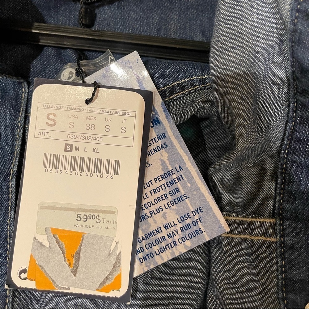 zara jeans dress shirt nwt​​​​​​ - Picture 6 of 9